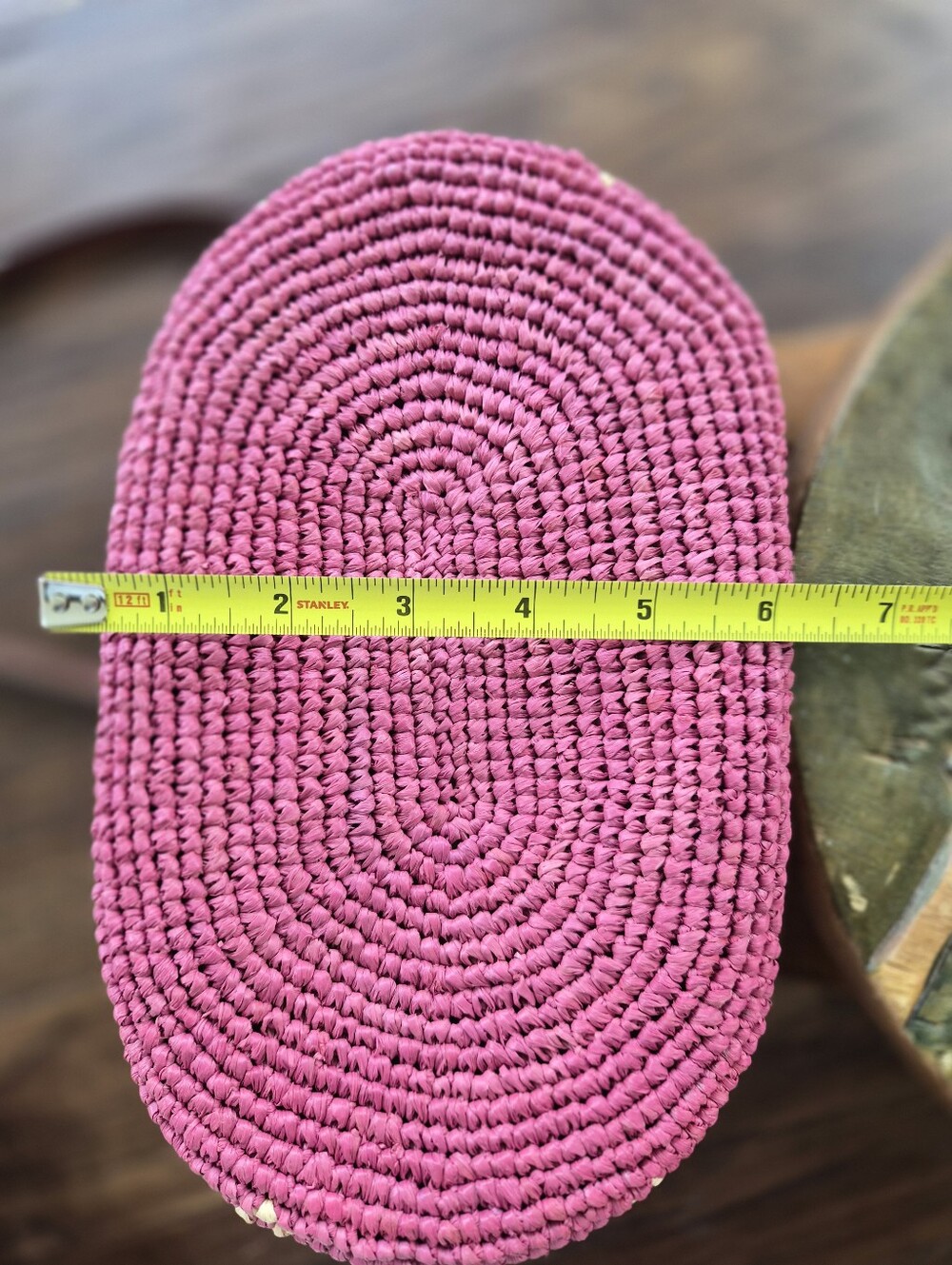 * NWT* [Sezane] Farrow Bucket Bag In Bougainvillia, Raffia - Picture 7 of 16